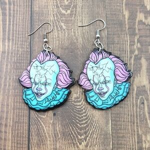 Halloween Creepy Clown Earrings